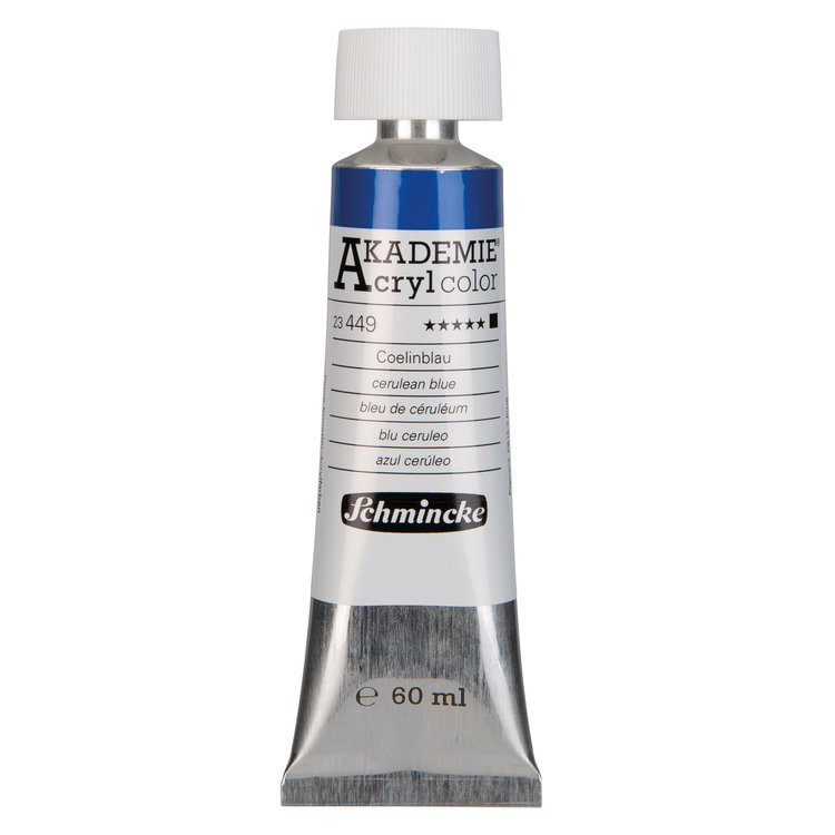 Schmincke 449 cerulean blue - Akademie acryl tube 60ml