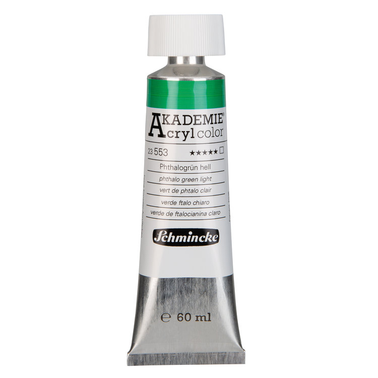 Schmincke 553 phthalo green light - Akademie acryl tube 60ml