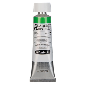 Schmincke 554 permanent green 60ml - Akademie acryl