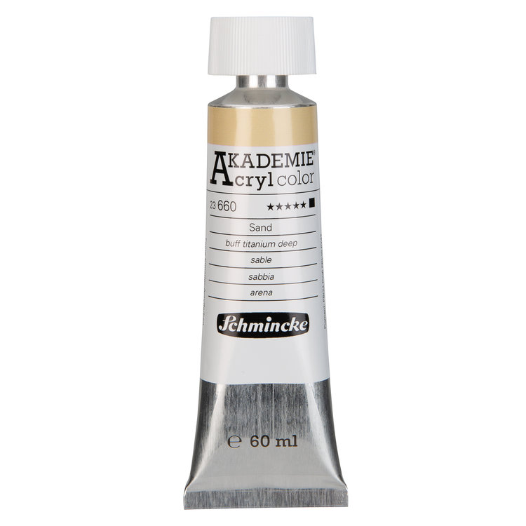 Schmincke 660 buff titanium deep - Akademie acryl tube 60ml