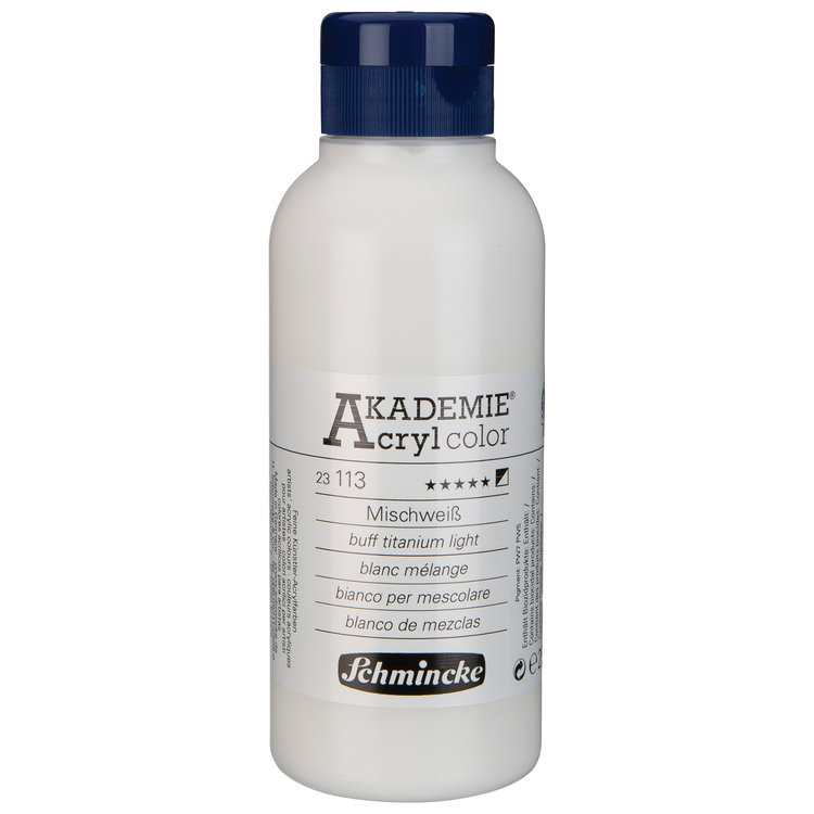 Schmincke 113 buff titanium light - Akademie acryl pot 250ml