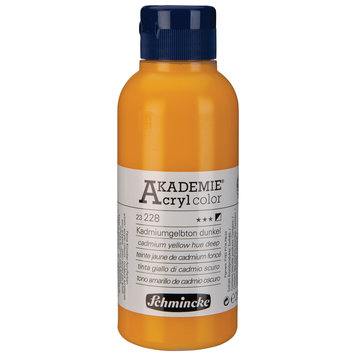 Schmincke 228 cadmium yellow hue deep 250ml - Akademie acryl