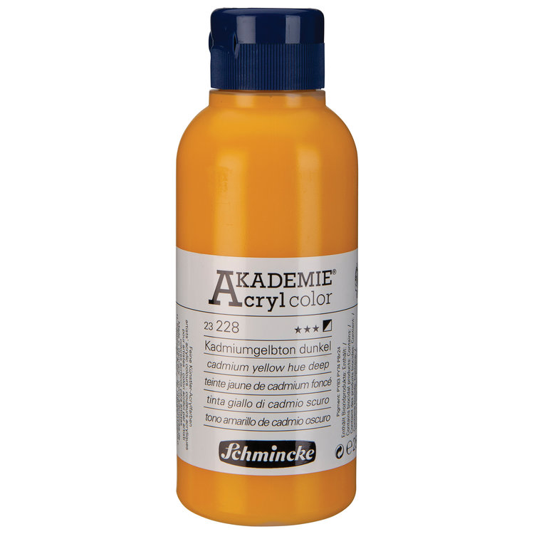 Schmincke 228 cadmium yellow hue deep - Akademie acryl pot 250ml