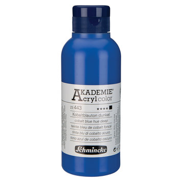 Schmincke 443 cobalt blue hue deep 250ml - Akademie acryl
