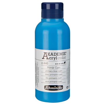 Schmincke 446 primary blue cyan 250ml - Akademie acryl