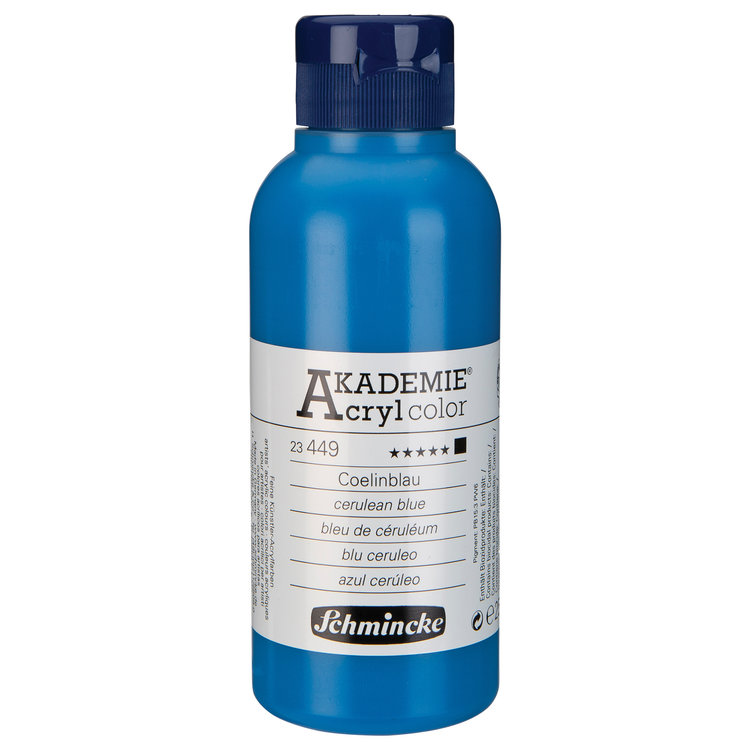 Schmincke 449 cerulean blue - Akademie acryl pot 250ml