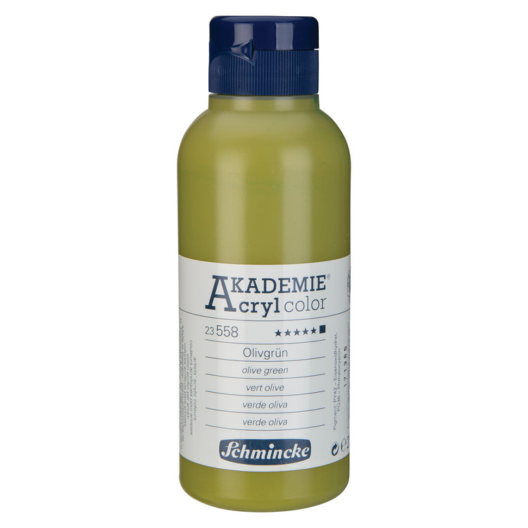 Schmincke 558 olive green - Akademie acryl pot 250ml