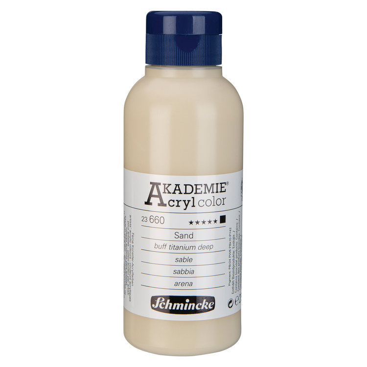 Schmincke 660 buff titanium deep - Akademie acryl pot 250ml