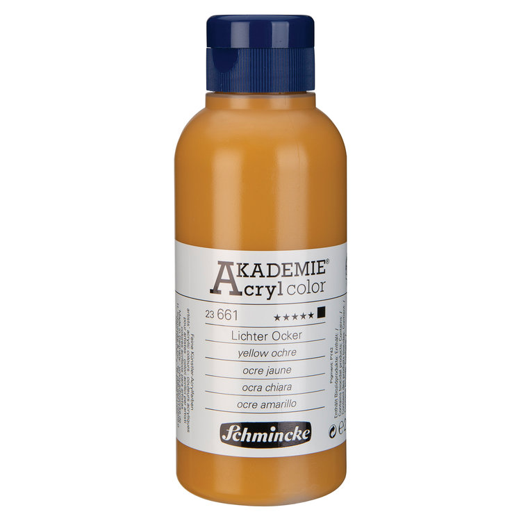 Schmincke 661 yellow ochre - Akademie acryl pot 250ml