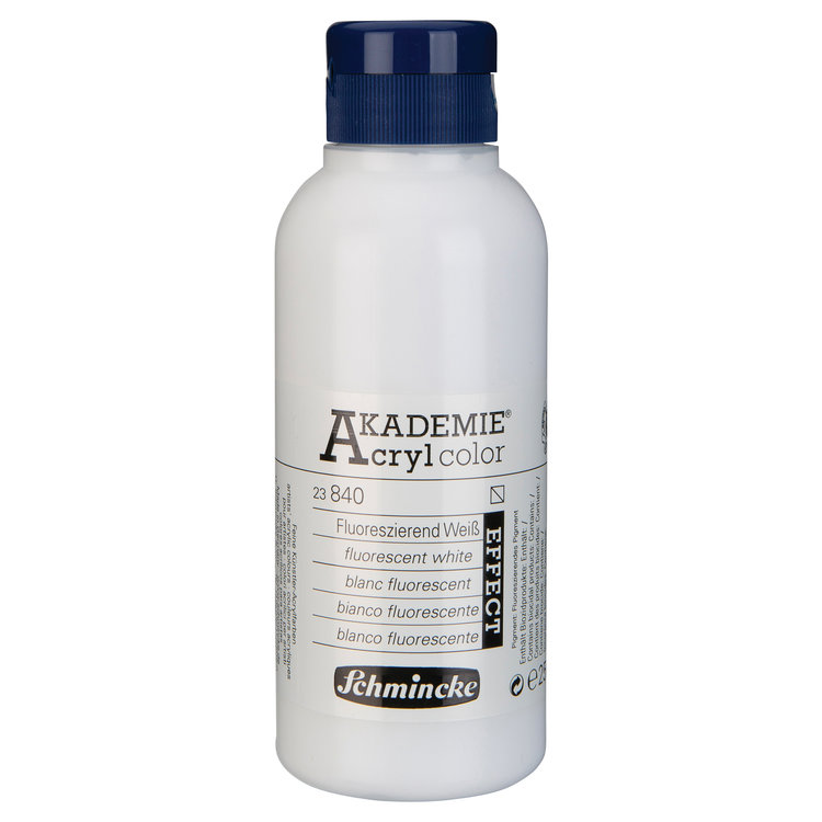 Schmincke 840 fluorescent white - Akademie acryl pot 250ml