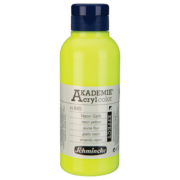 Schmincke 845 neon yellow 250ml - Akademie acryl