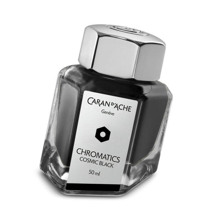 Caran d'Ache (schrijfwaren) chromatics inkt cosmic black pot 50ml