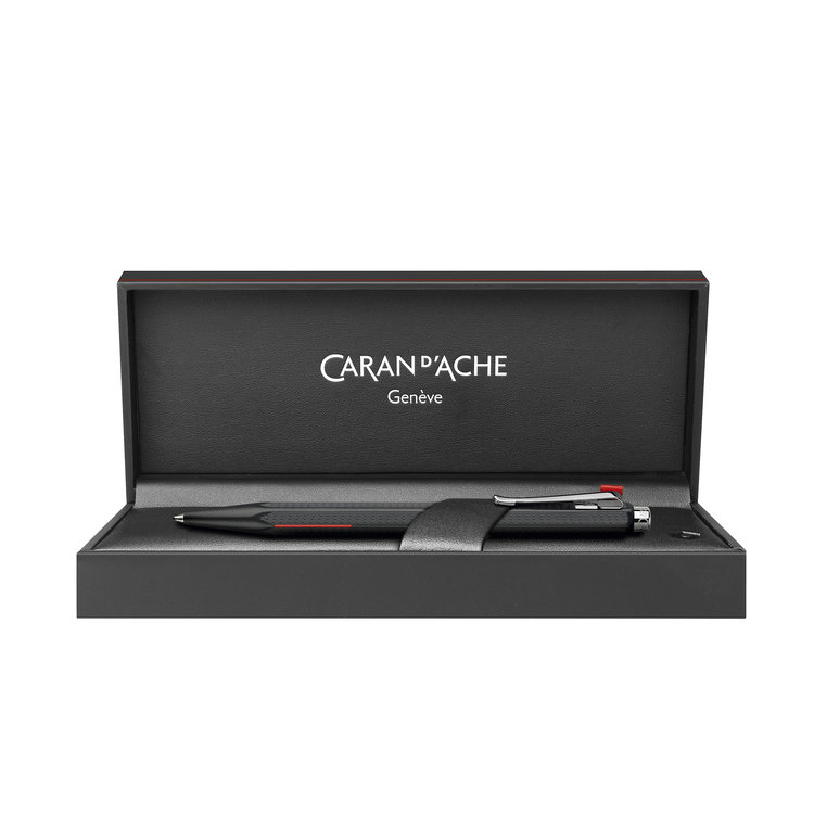 Caran d'Ache (schrijfwaren) Ecridor set ballpoint met lederen etui Racing