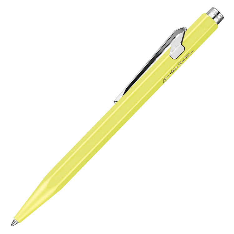 Caran d'Ache (schrijfwaren) balpen (849) Limited Edition in blik neon yellow