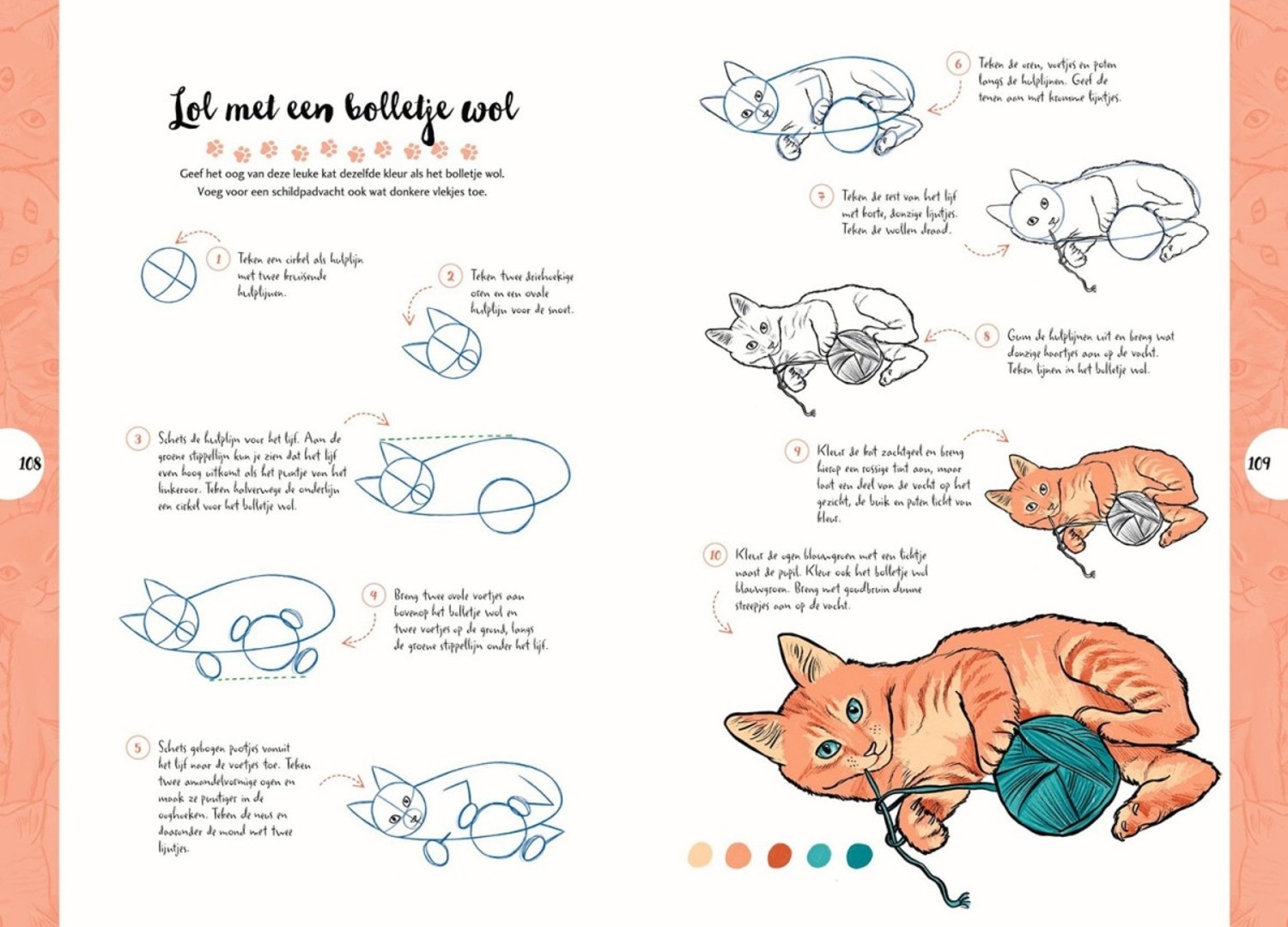 Onbevreesd bord Alexander Graham Bell katten tekenen in 10 stappen - Justine Lecouffe - KaJa Art Material