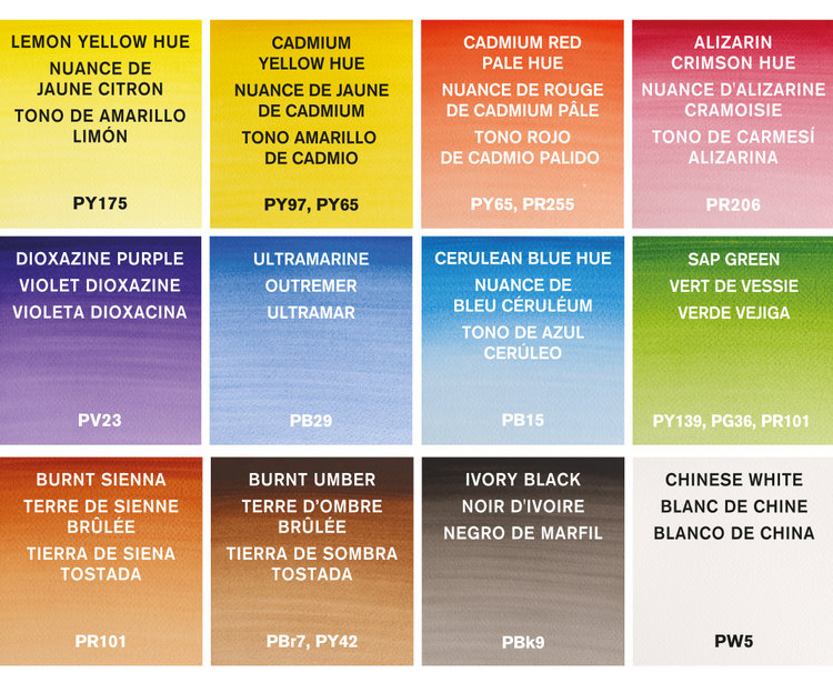 Cotman Water Colours set 12 tubes 8ml aquarelverf