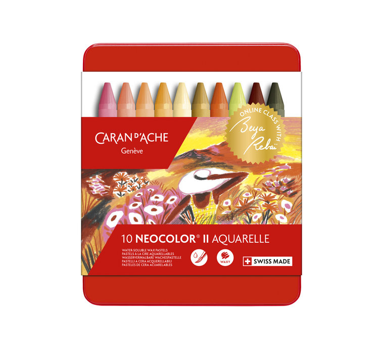 Caran d'Ache NeoColor II Beya Rebai Limited Edition (10) warm