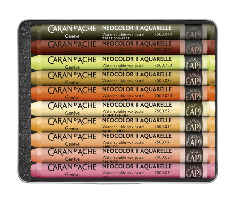 Caran d'Ache NeoColor II Beya Rebai Limited Edition (10) warm