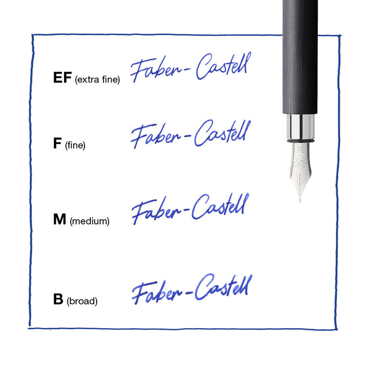 Faber Castell (schrijfwaren) vulpen E-motion zwart perenhout (M)