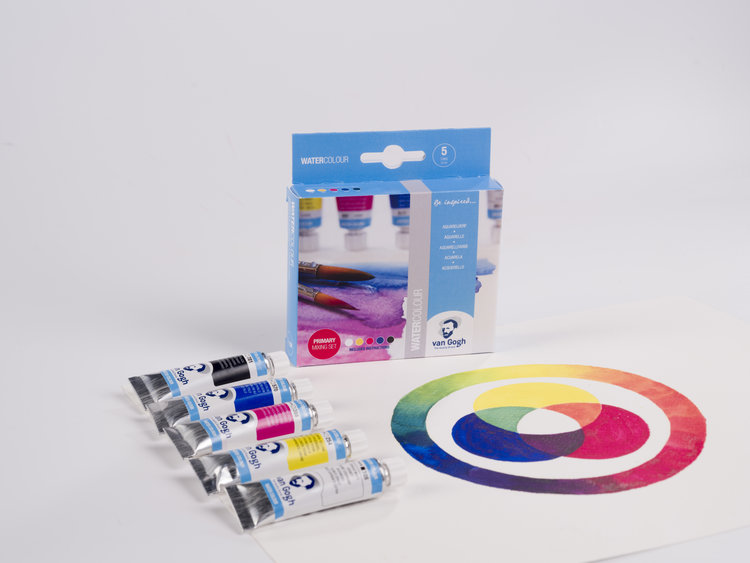 Van Gogh primary mixing set aquarelverf 5 tubes 10ml