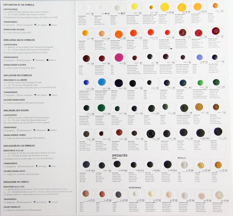 Van Gogh dotkaart met 72 kleuren