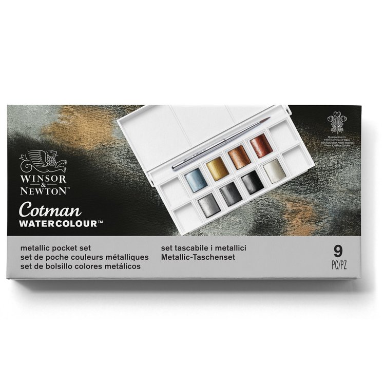 Cotman Water Colours metallic pocket set (8 napjes)