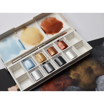 Cotman Water Colours metallic pocket set (8 napjes)