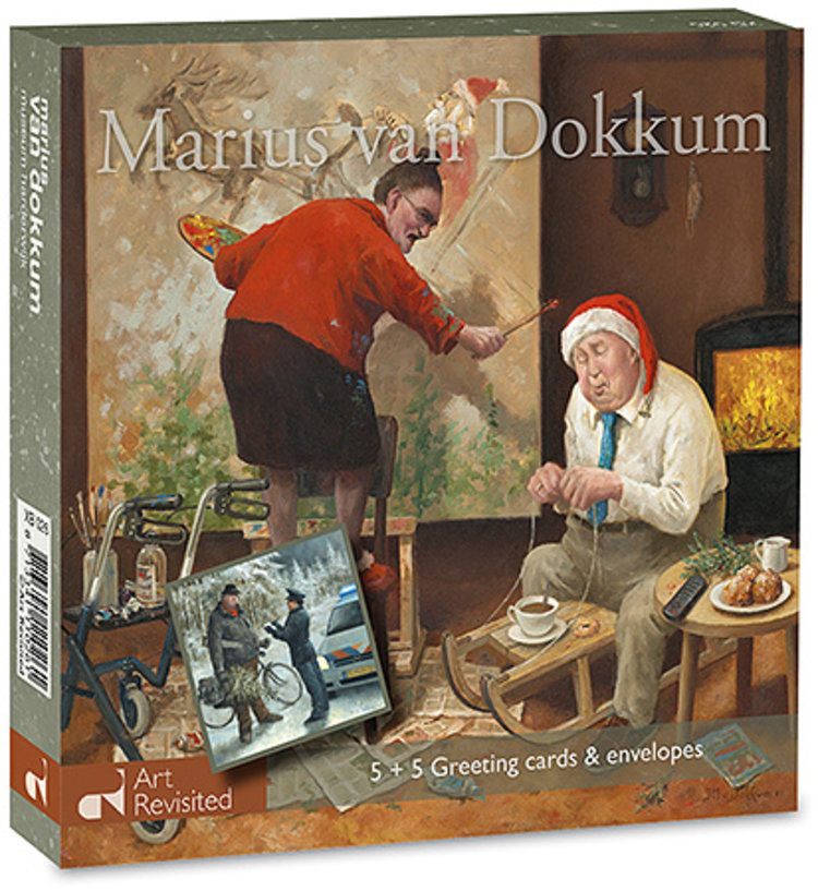 Art Revisited set kerstkaarten (5+5) - Marius van Dokkum