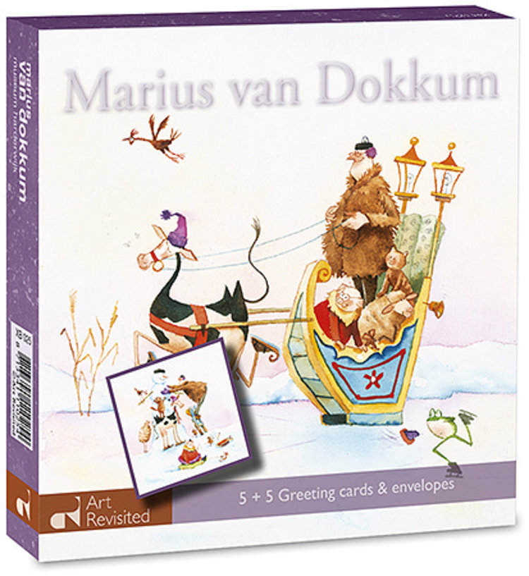 Art Revisited set kerstkaarten (5+5) - Marius van Dokkum
