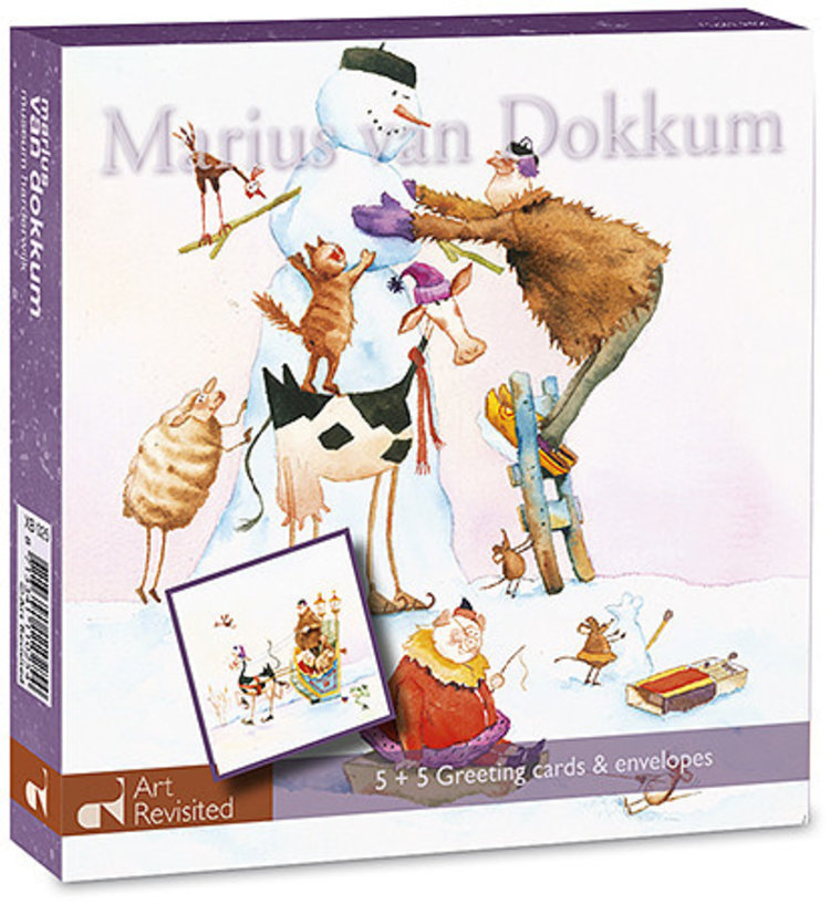 Art Revisited set kerstkaarten (5+5) - Marius van Dokkum