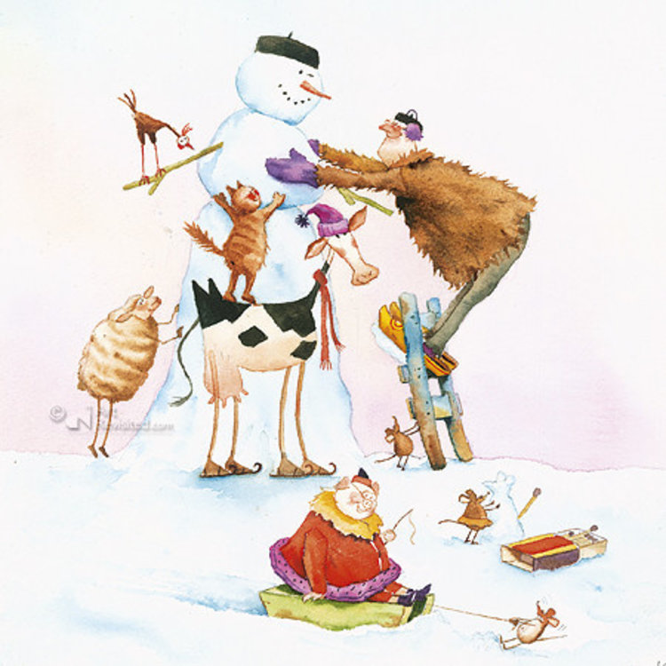 Art Revisited set kerstkaarten (5+5) - Marius van Dokkum