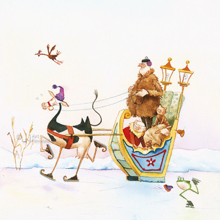 Art Revisited set kerstkaarten (5+5) - Marius van Dokkum