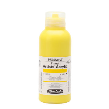 Schmincke 205 lemon yellow - PRIMAcryl - fluid 250ml