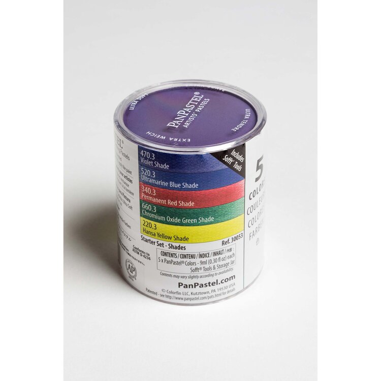 PanPastel (Golden) Shades starter set (5) + sofft tools