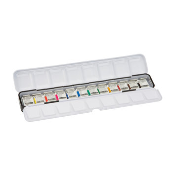 Schmincke Akademie aquarelverf - 12 napjes smal blik