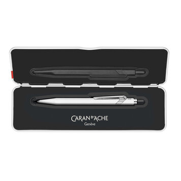 Caran d'Ache (schrijfwaren) ballpoint Classic wit & blik (849)