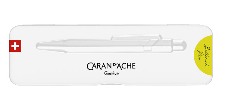 Caran d'Ache (schrijfwaren) balpen 849 - basiscollectie FLUO in blik