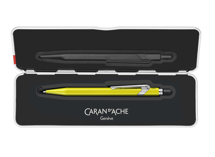 Caran d'Ache (schrijfwaren) balpen 849 - basiscollectie FLUO in blik