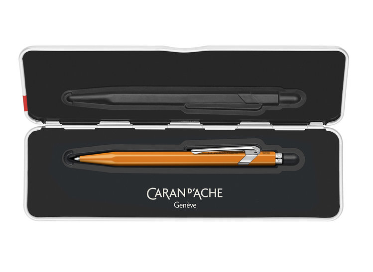 Caran d'Ache (schrijfwaren) balpen 849 - basiscollectie FLUO in blik