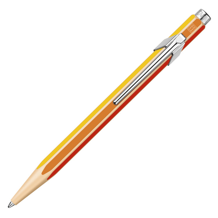 Caran d'Ache (schrijfwaren) design balpen (849) geel/oranje/violet