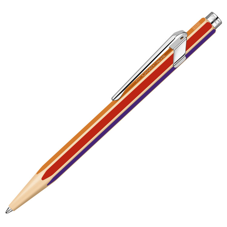 Caran d'Ache (schrijfwaren) design balpen (849) geel/oranje/violet