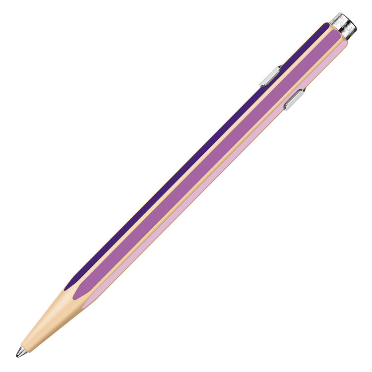 Caran d'Ache (schrijfwaren) design balpen (849) geel/oranje/violet