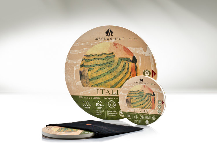 Magnani 1404 Italia rond aquarelpapier cold pressed 16 cm