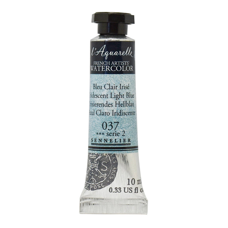 Sennelier 037 aquarelverf 10 ml - iridescent light blue