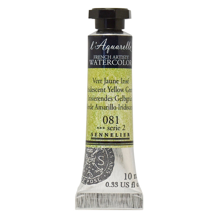 Sennelier 081 aquarelverf 10 ml - iridescent yellow green