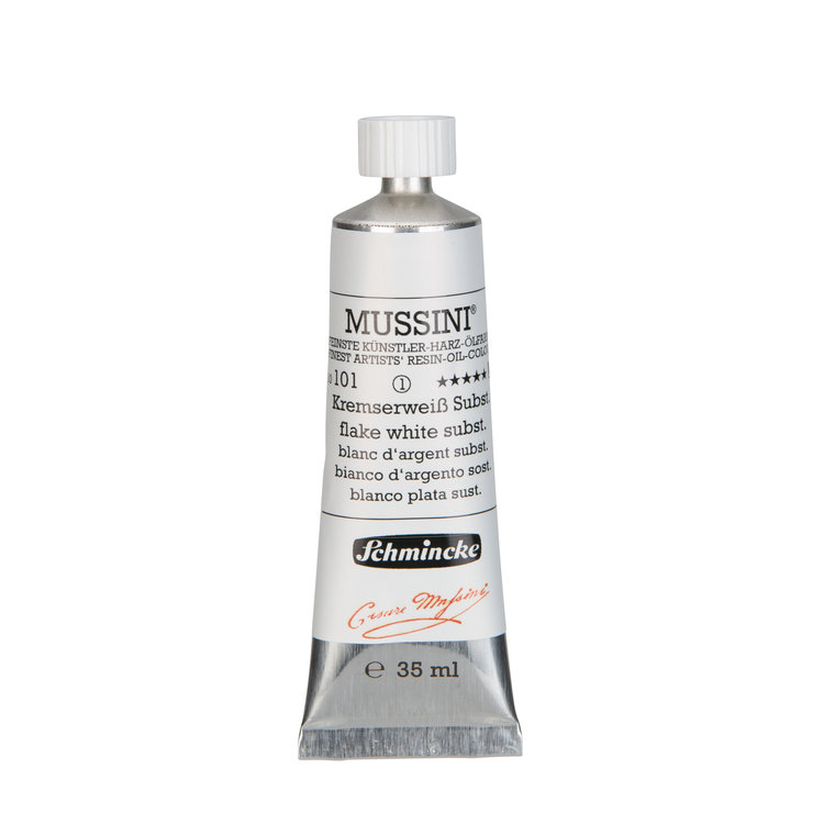 Schmincke (Mussini) 101 olieverf 35ml - flake white subst.