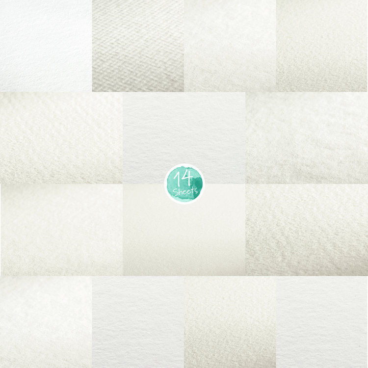 Hahnemühle Selection 14 soorten aquarelpapier in 1 blok