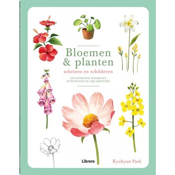 Librero bloemen en planten  schetsen en schilderen - Kyehyun Park