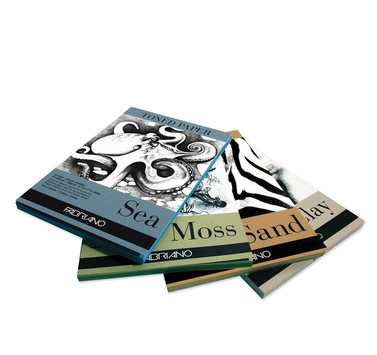 Fabriano toned tekenblok A4