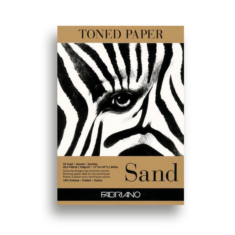 Fabriano toned tekenblok A4